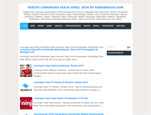 Tablet Screenshot of kabarkerja.com